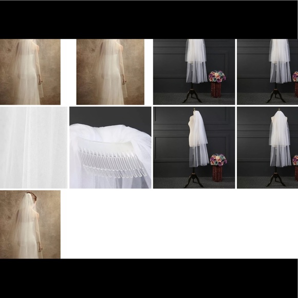 New beautiful 2 Tier bridal veil - Picture 3 of 8